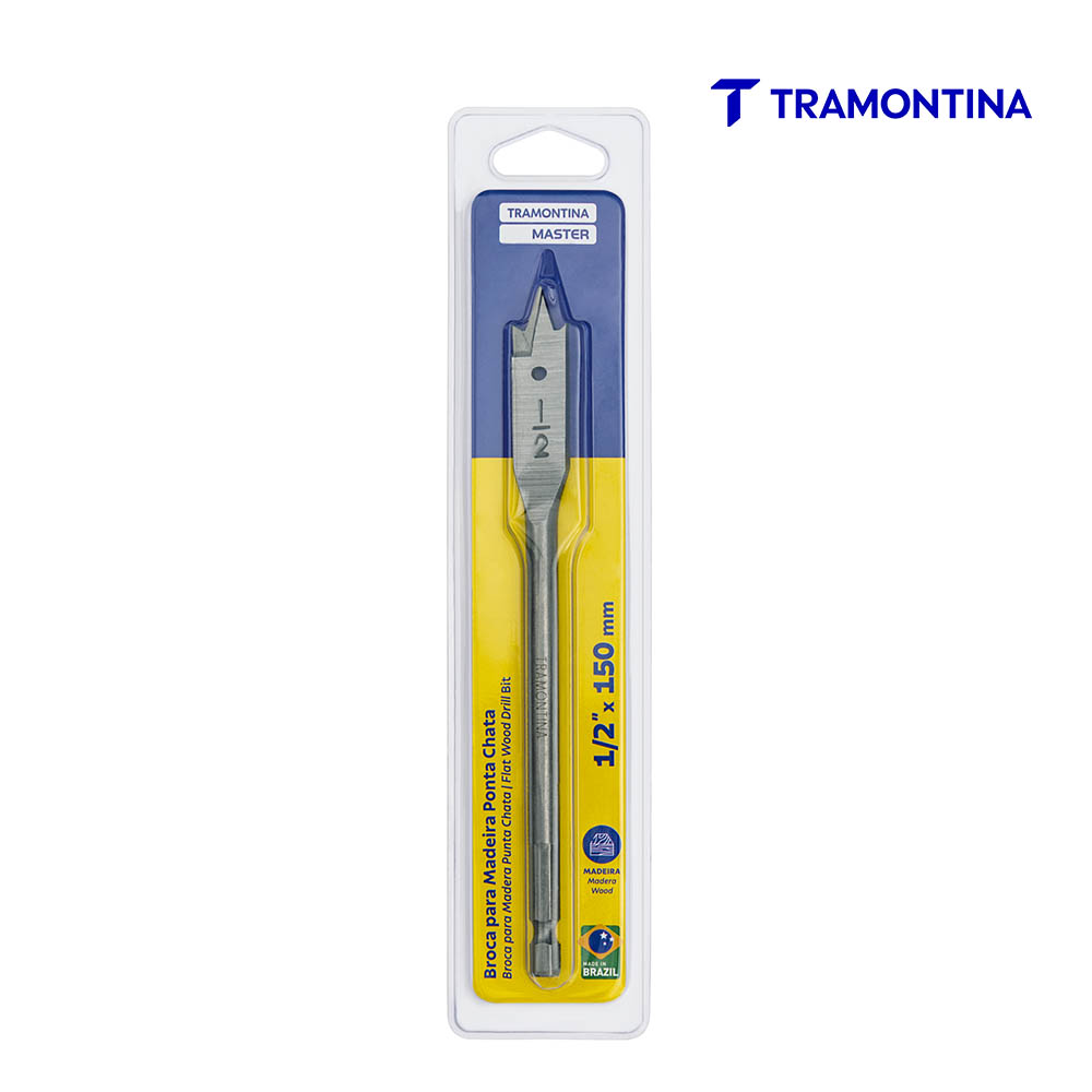 BROCA TRAMONTINA CHATA  1/2” BLISTER