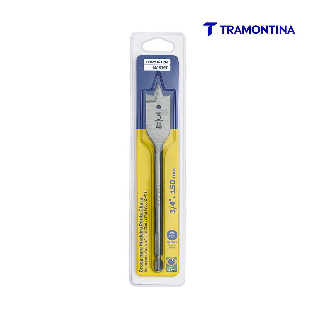 BROCA TRAMONTINA CHATA  3/4” BLISTER
