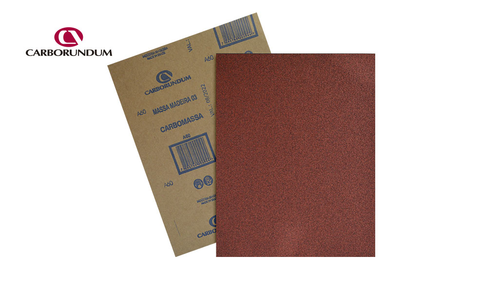 LIXA CARBORUNDUM MASSA/MADEIRA P220 C/50