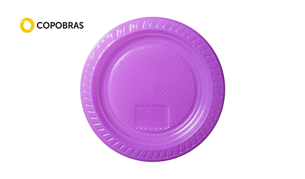PRATO COPOBRAS PLAST 15CM LILAS C/500