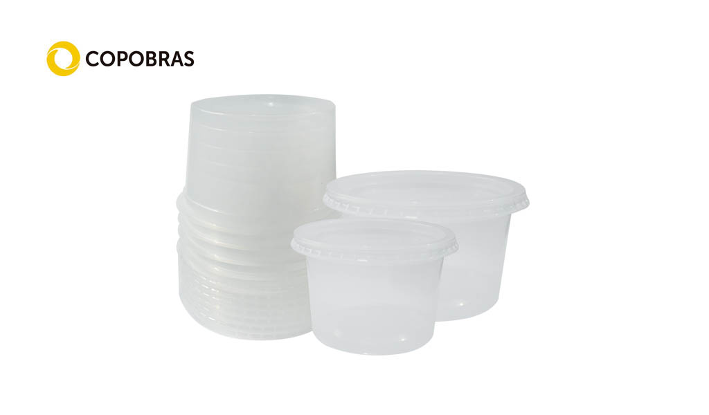 KIT POTE+TAMPA COPOBRAS PLAST 250ML C/500 UNIDADES