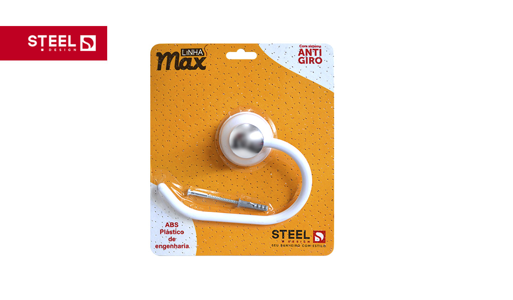STEEL/MAX TOALHEIRO OVAL ABS BR