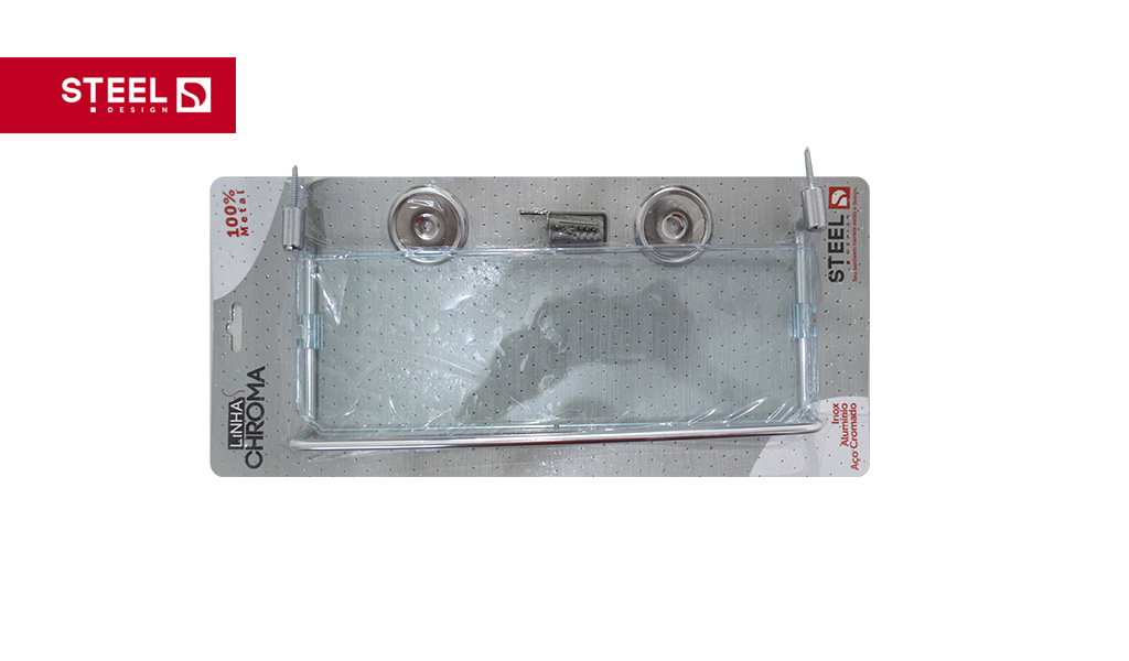 STEEL/CHROMA PORTA SHAMPOO METAL CR