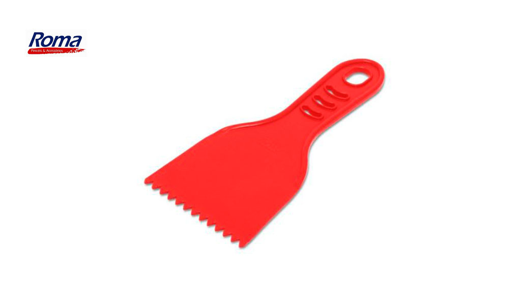 ESPATULA ROMA PLAST DENTADA  10CM C/CABO