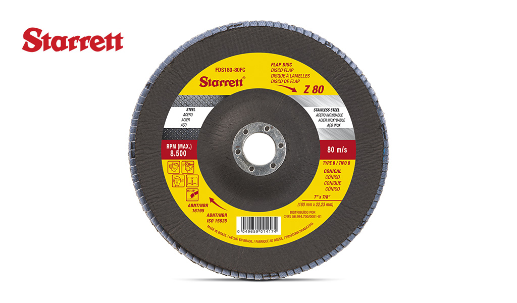 DISCO STARRET FLAP ACO 4.1/2X7/8” G120