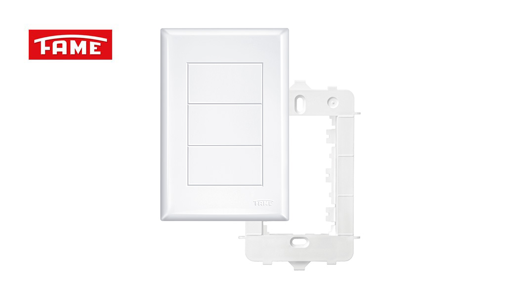 FAME EVIDENCE PLACA CEGA 4X2” C/SUPORTE