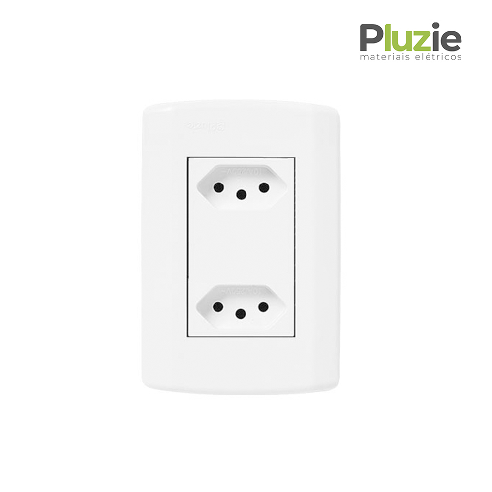 PLUZIE MODULAR 2 TOM 2P+T 10A FACIL BR