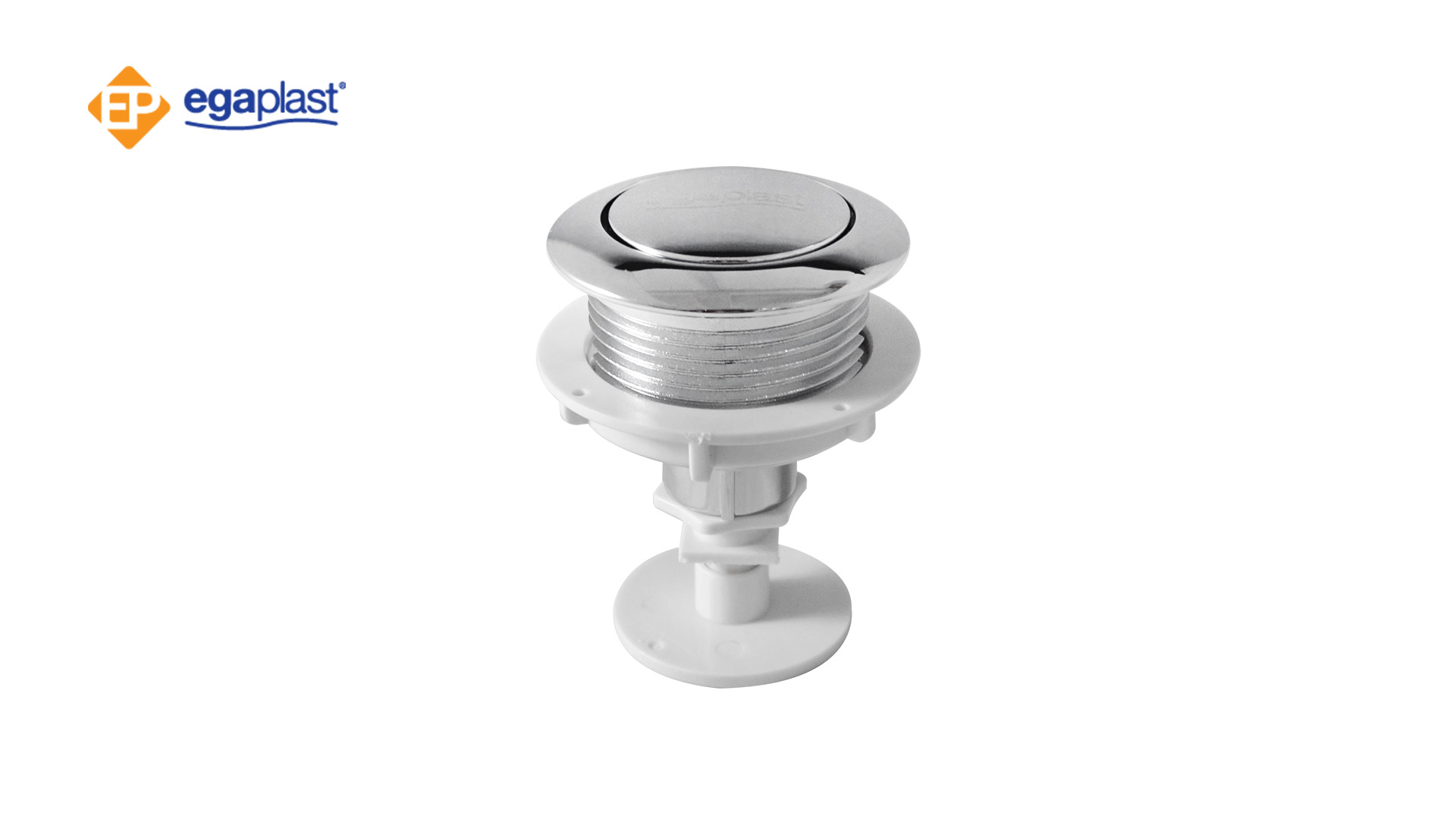 ACIONADOR EGAPLAST SUPERIOR P/CAIXA ACOPLADA EGAFLUSH CROMADO