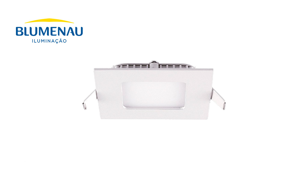 LUMINARIA BLUMENAU LED  6W EMB QUAD 6500K BR