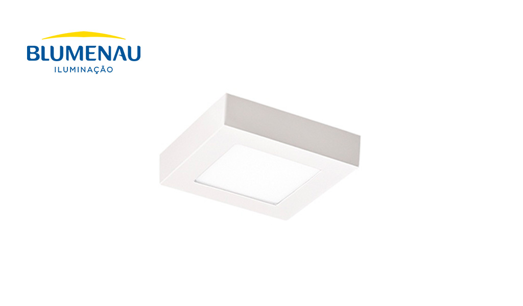 LUMINARIA BLUMENAU LED  6W SOB QUAD 6500K BR