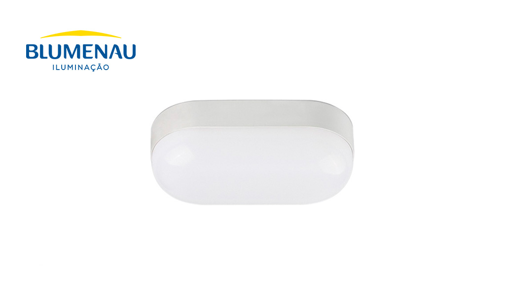 LUMINARIA BLUMENAU TARTARUGA LED 15W 6500K BR
