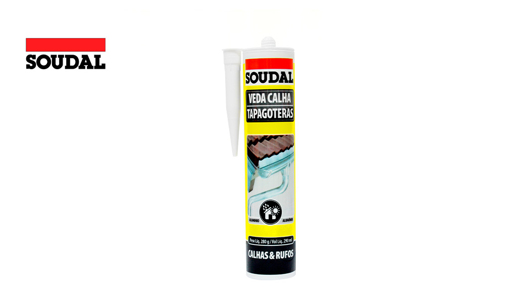 VEDA CALHA SOUDAL ALUMINIO 260ML 280GR