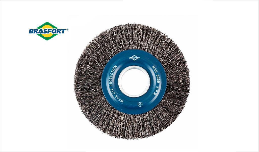 ESCOVA BRASFORT ACO CARB CIRC 6”X3/4” S/H