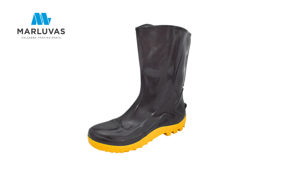 BOTA VULCAFLEX PVC CANO MED S/F PR/AM N41