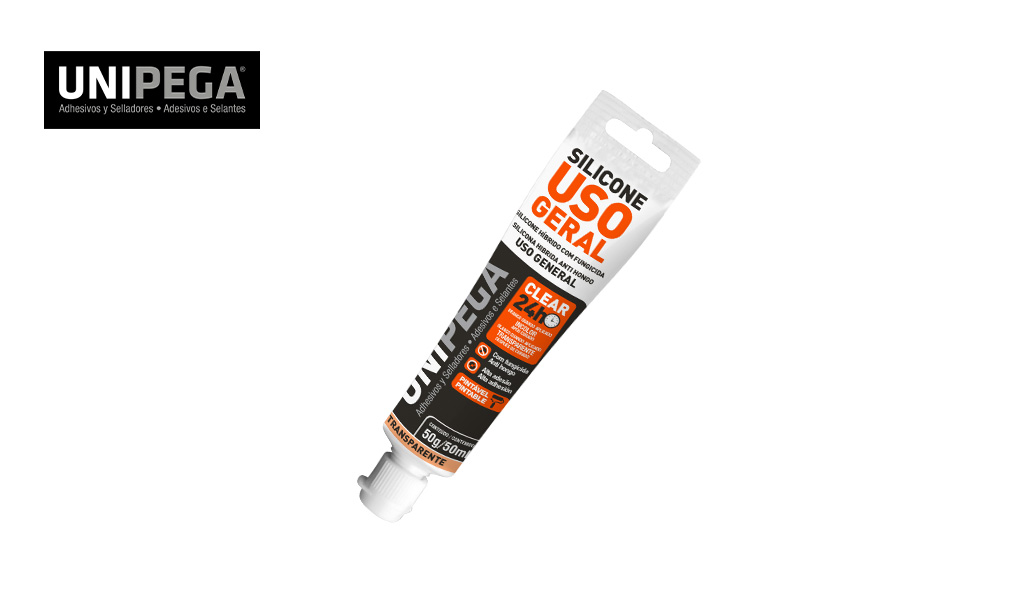 SILICONE UNIPEGA HIBRIDO USO GERAL BISNAGA 50G INCOLOR