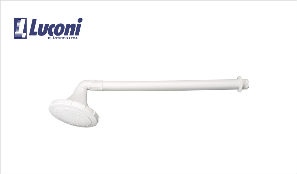CHUVEIRO LUCONI PLAST 30CM 4” BRANCO