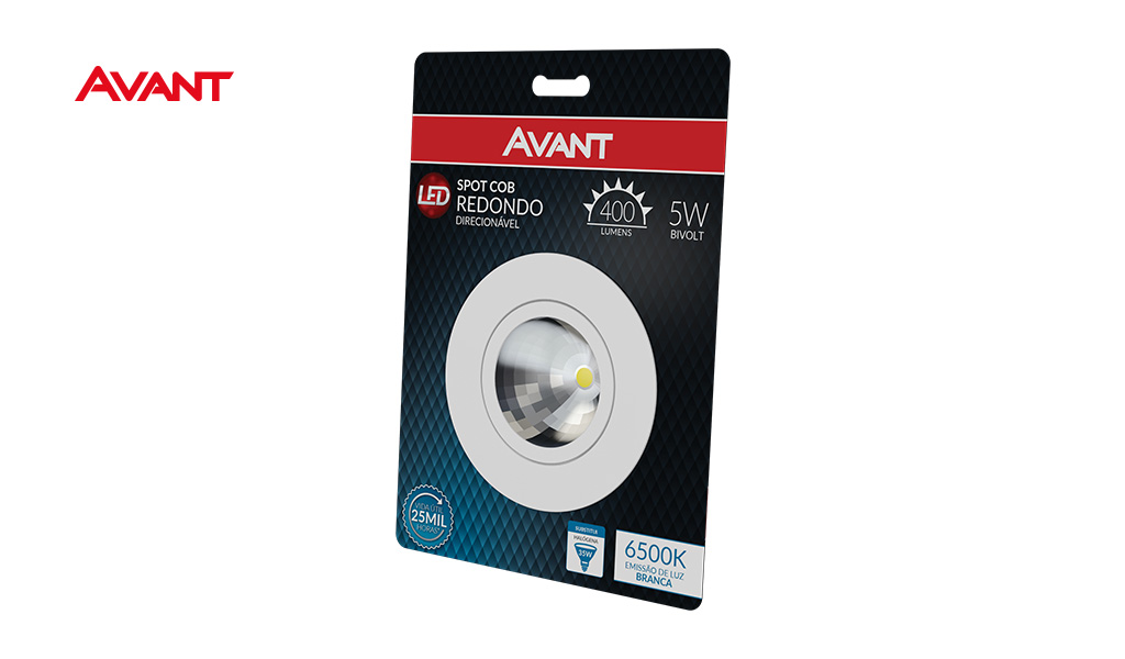 SPOT AVANT LED SUPIMPA 5W EMBUTIR REDONDA 6500K