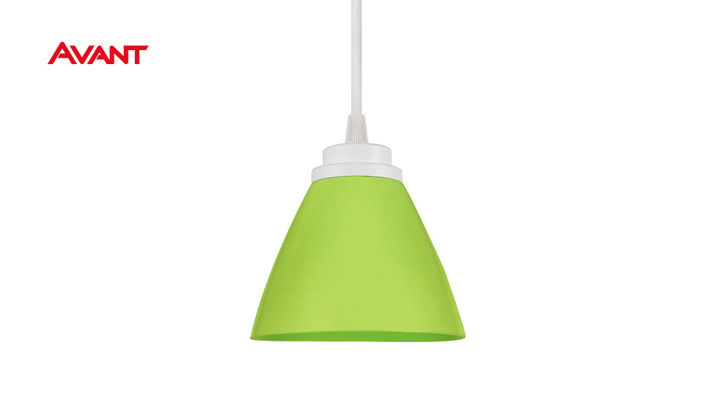 LUMINARIA AVANT PENDENTE SUPIMPA LED 9W NA COR VERDE - 6500K LUZ BRANCA.
