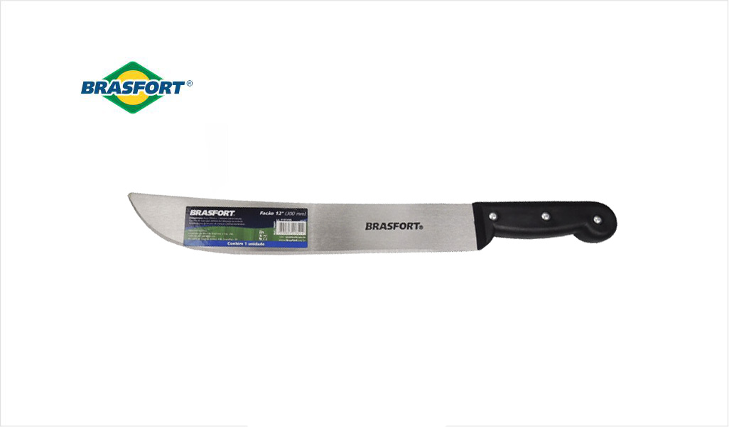 FACAO BRASFORT P/MATO CB PLAST 12”
