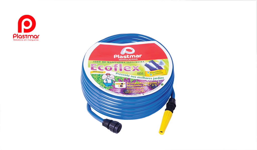 MANGUEIRA PLASTMAR JARDIM ECOFLEX 20M AZ