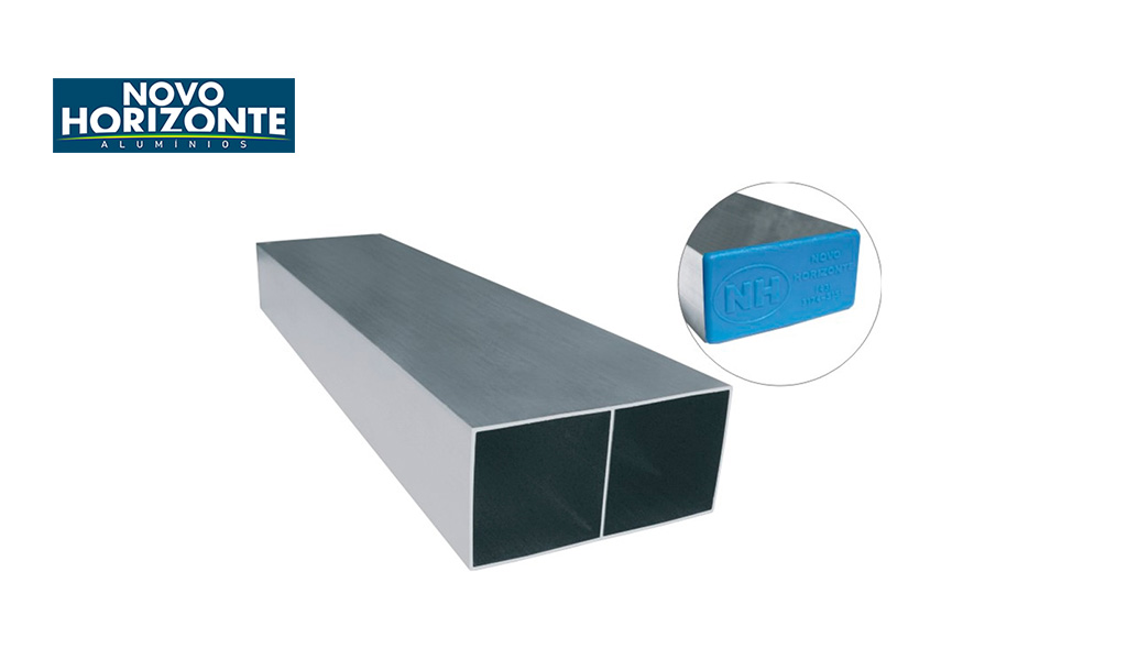 REGUA NOVOHORIZONTE P/PEDR BI-TUB ALUM 2M