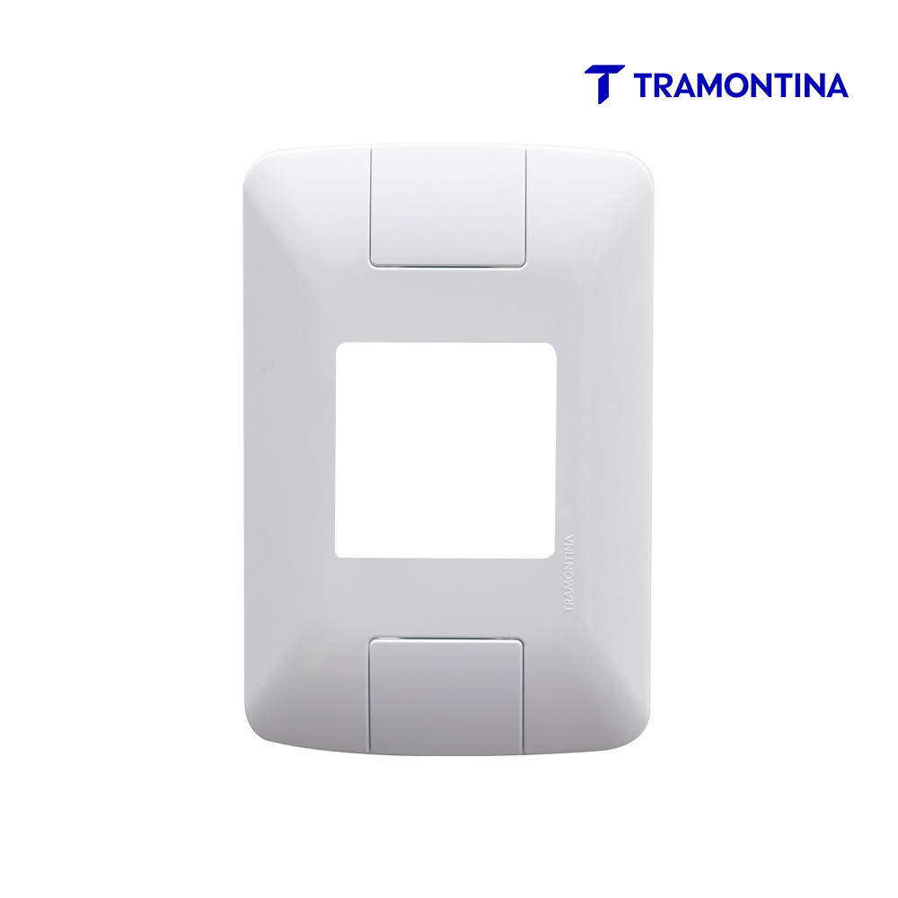 TRAMONTINA ARIA PLACA 2P JUNTOS 4X2” BR