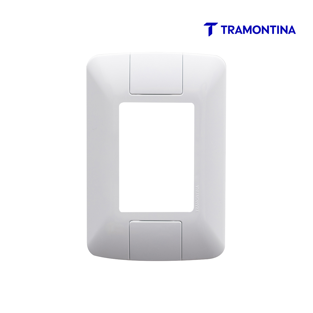 TRAMONTINA ARIA PLACA 3P JUNTOS 4X2” BR
