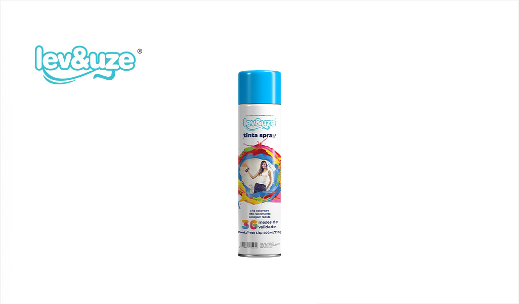 SPRAY LEV&UZE U.GERAL AZ CLARO 400ML