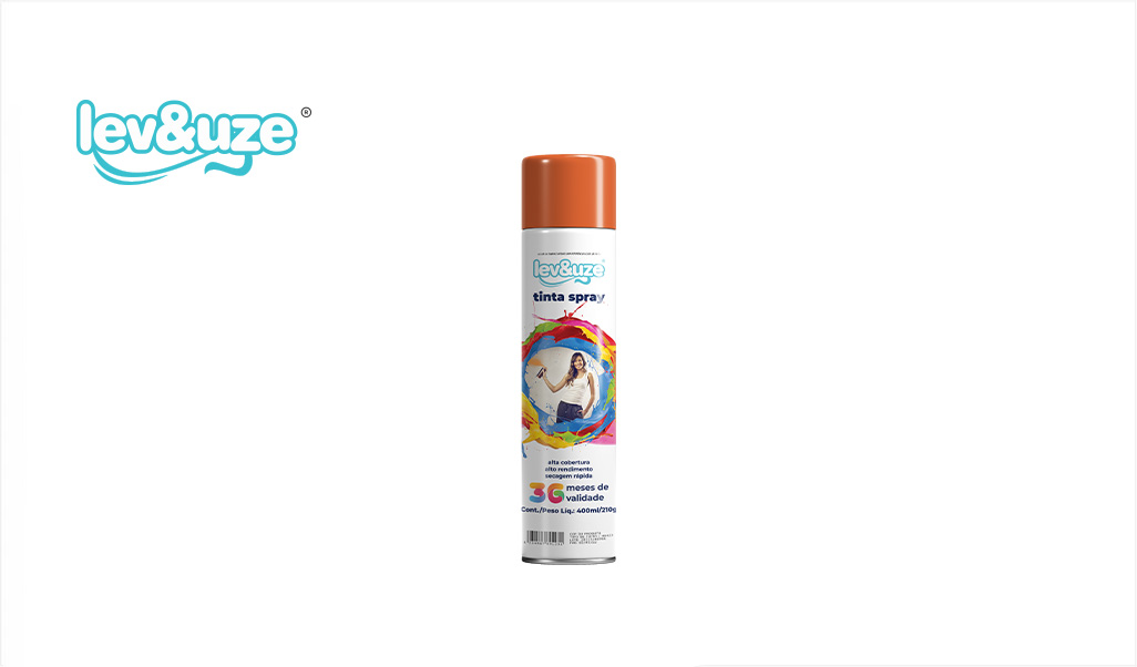 SPRAY LEV&UZE U.GERAL LARANJA 400ML