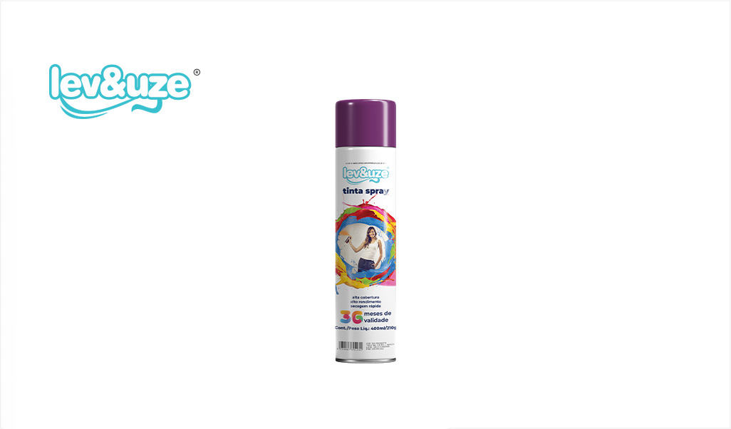 SPRAY LEV&UZE U.GERAL VIOLETA 400ML