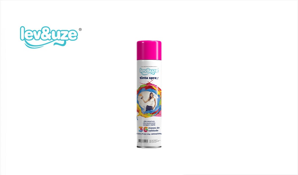 SPRAY LEV&UZE LUMINOSA PINK 400ML