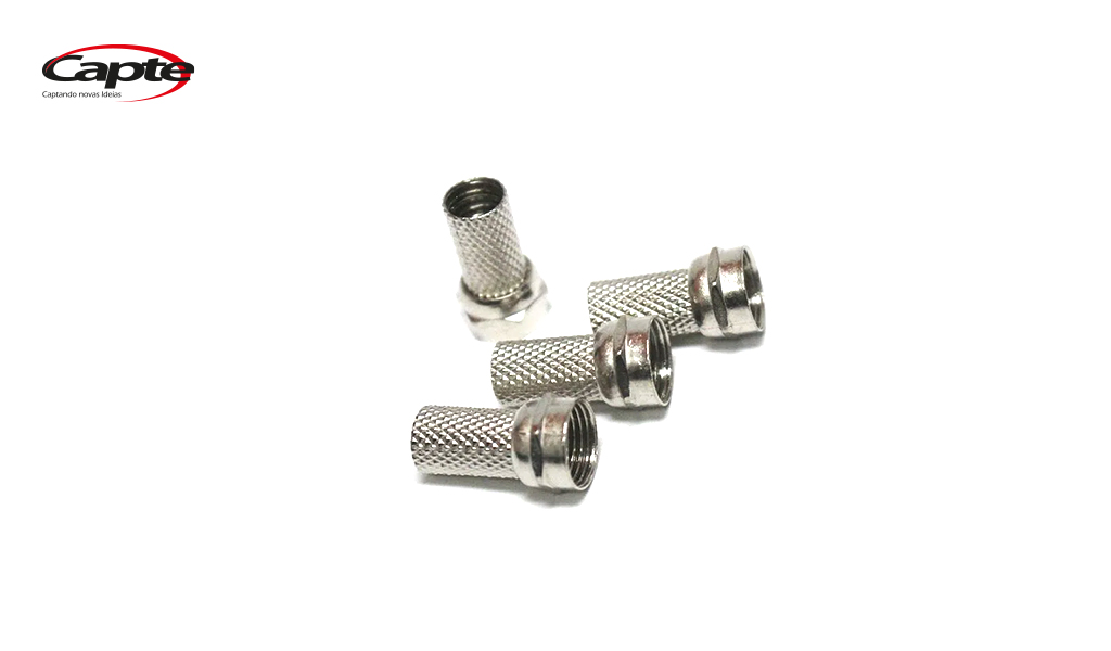 CONECTOR CAPTE RG6 DE ROSCA SACO C/100