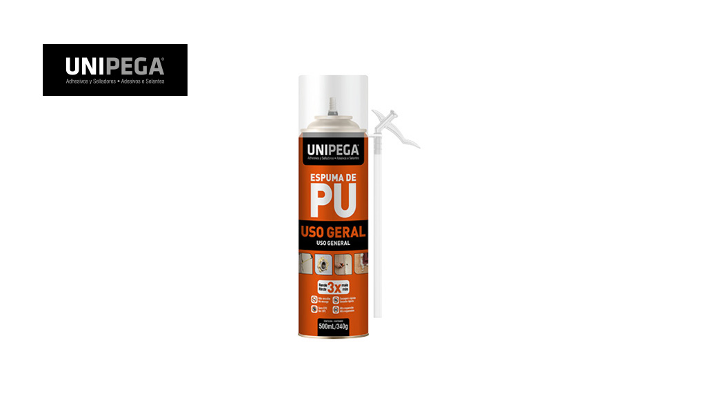ESPUMA UNIPEGA EXPANS U.GERAL 500ML/340GR