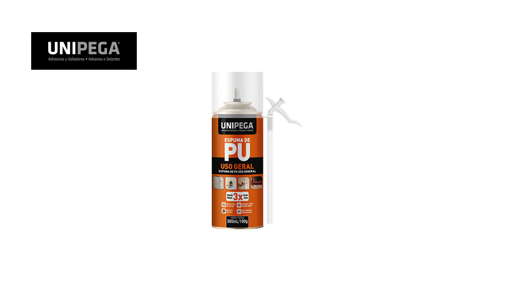 ESPUMA UNIPEGA EXPANS U.GERAL 300ML/190GR