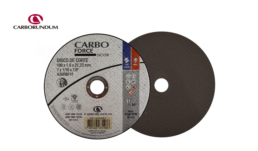 DISCO CARBOFORCE CORTE ACO/MET 180X1,6X22MM 7”