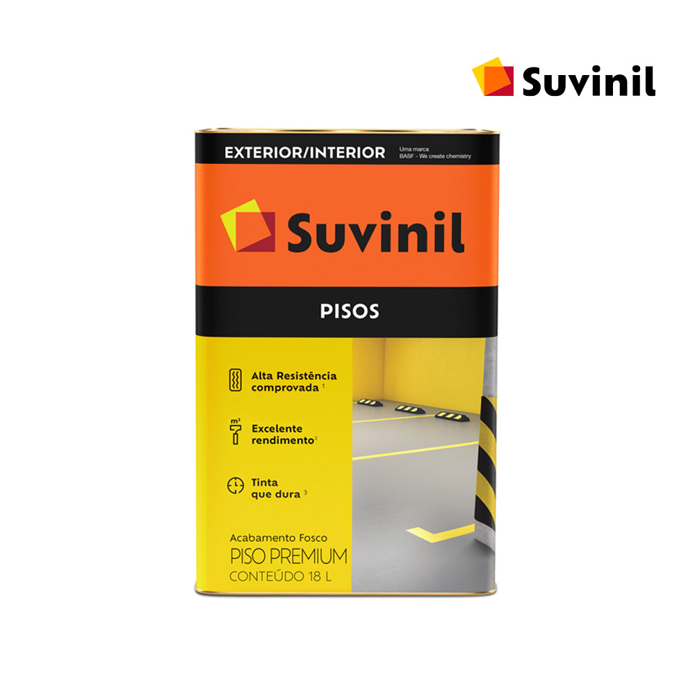 TINTA SUVINIL P/PISO 18L AMARELO DEMARCAÇÃO