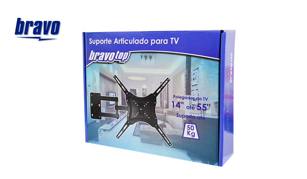SUPORTE BRAVO P/TV ARTICULADO 14” A 55”