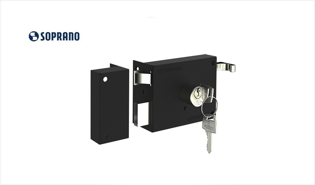 FECHADURA SOPRANO PRATICE DE SOBREPOR PY PRETO