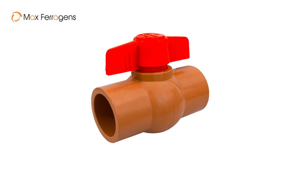 REGISTRO MAX ESFERA SOLD 50MM MARROM