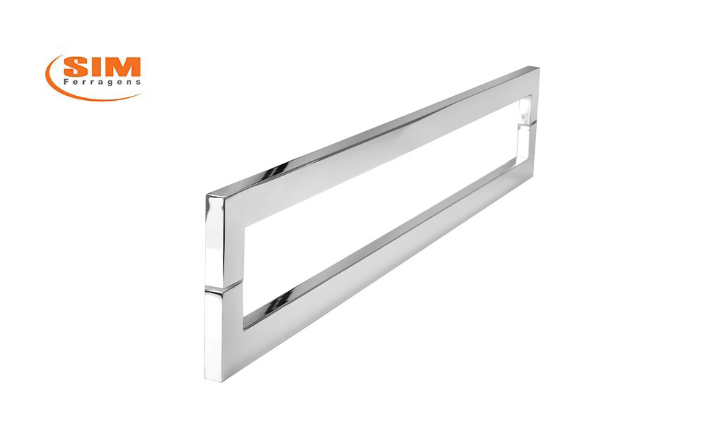 PUXADOR POWERFER POLIDO QUADRADO  20X400X440MM