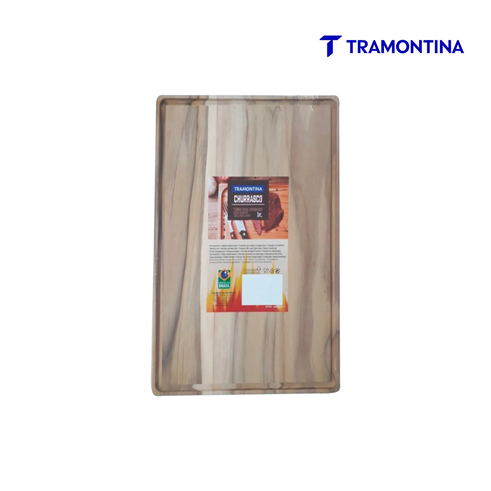 TABUA TRAMONTINA P/CHURR MAD TECA 18X27CM