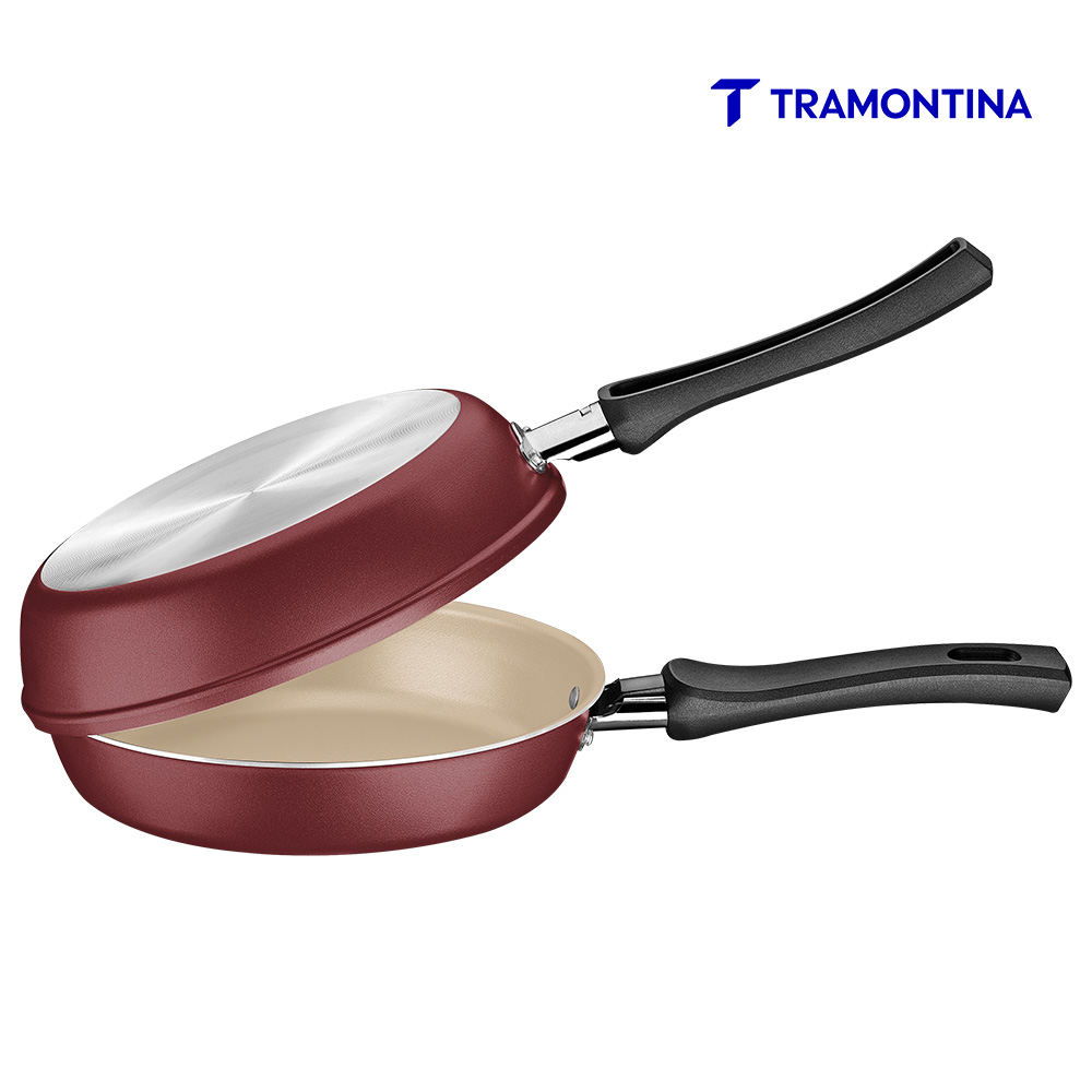 OMELETEIRA TRAMONTINA NAPOLI 20CM VERMELH
