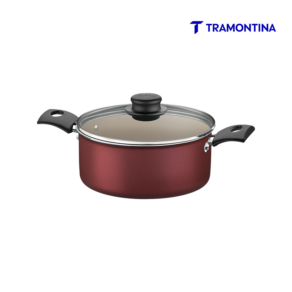 CACAROLA TRAMONTINA TURIM 24CM VERMELHA