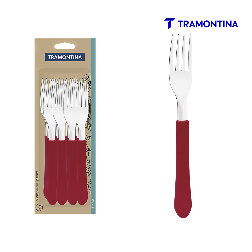 CONJUNTO GARFOS TRAMONTINA DE MESA CB VM C/12