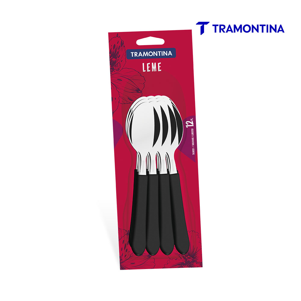 CONJUNTO COLHERES TRAMONTINA MESA CB PR C/12