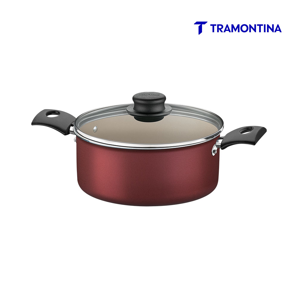 CACAROLA TRAMONTINA TURIM 20CM VERMELHA
