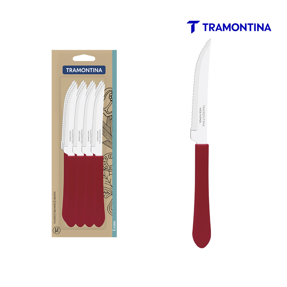 CONJUNTO FACAS CHU TRAMONTINA LEME CB VM C/12
