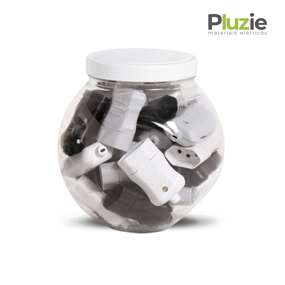 PLUZIE PLUG FEMEA 2P 10A BR C/50