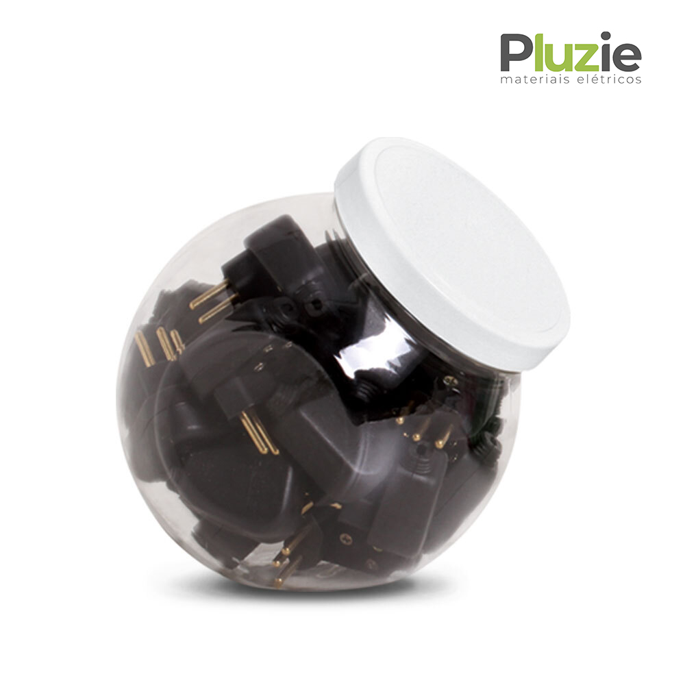 PLUZIE PLUG GIGANTE 2P+T 10A BR C/35