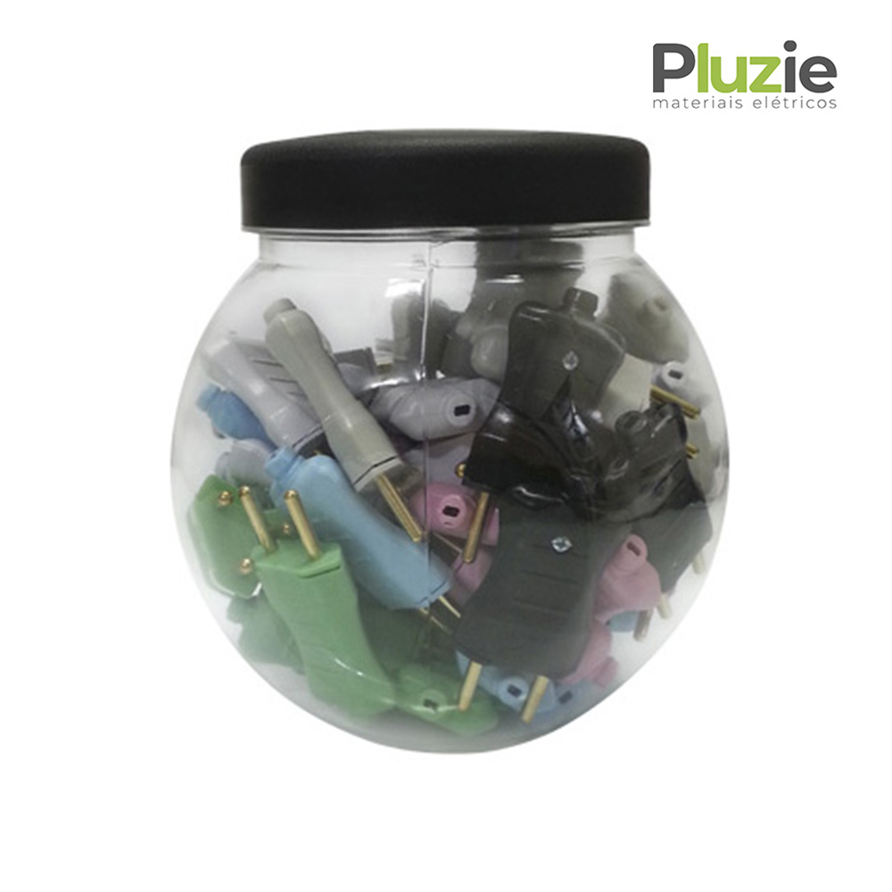 PLUZIE PLUG MACHO 2P 10A PR C/50